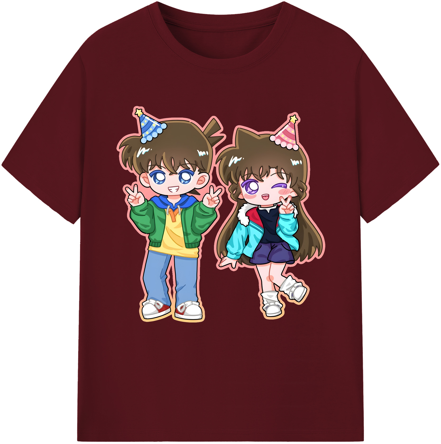 （画像用） 名探偵コナン 毛利 蘭 もうり らん、モーリ ラン Detective Conan Rachel Moore 綿100％半袖Tシャツ（フロントプリント）